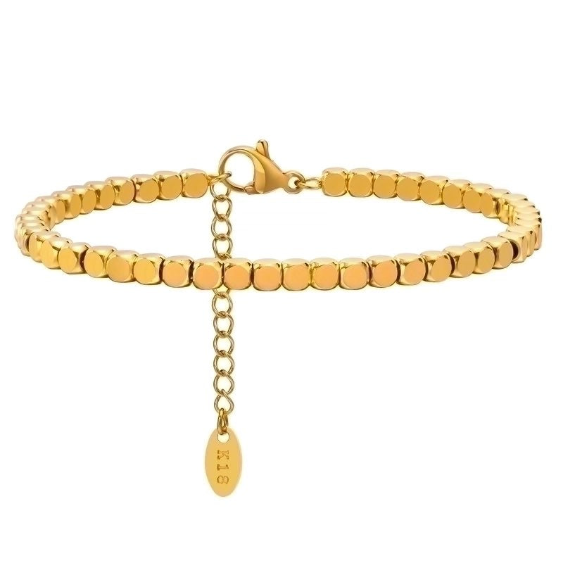 Casual Simple 18k plated gold brancelet